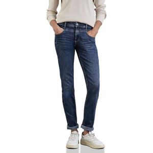 STREET ONE Jeans Casual Fit, Authentieke Indigo Wash, 26W x 32L