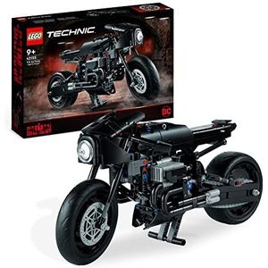 LEGO 42155 Technic BATMAN - BATCYCLE Constructie Set, Verzamelbare Speelgoed Motor, Schaalmodelbouwset van het Iconische Superhelden Voertuig uit de 2022 Film