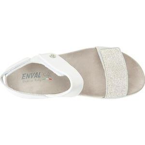 imac spa D.Daisy Enval sandalen met sleehak voor dames, wit, 41 EU, Wit, 41 EU