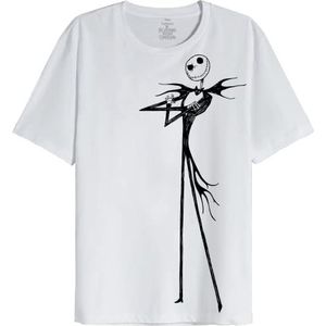 Disney The Nightmare Jack WOJACKDTS018 T-shirt voor dames, wit, maat L, Wit, L