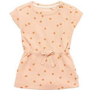 Noppies Baby Girls Dress Nyssa speeljurk met korte mouwen, all-over print, Bijna abrikoos - N030, 56 cm