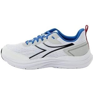 Diadora Snipe, gymschoenen voor heren, wit/zilver DD/Princess Blue, 46 EU, Wit Zilver Dd Princess Blauw, 46 EU