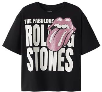 NAME IT Nkfodny Rollings Ss RLX Top Box Unv, zwart, 146-152