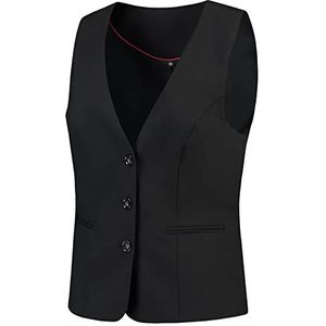 Tricorp 405002 Corporate damesvest, 70% wol/30% polyester, 180g/m², zwart, maat 36