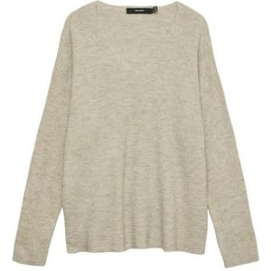 VERO MODA Vmcrewlefileglitter Ls V-Nk Trui Noos, berk, M