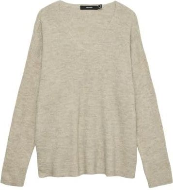 VERO MODA Vmcrewlefileglitter Ls V-Nk Trui Noos, berk, M
