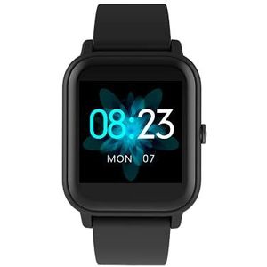 Blackview R3 Smartwatch voor dames en heren, waterdicht, tot 20 m, sporttracker met hartslag, zuurstof en slaapkwaliteit, stappen- en calorieënteller, zwart