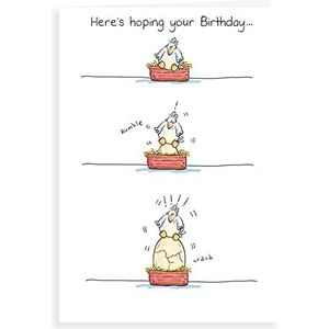 Humor Grappige Verjaardagskaart Kip & ei - 17,8 x 12,7 cm - Regal Publishing