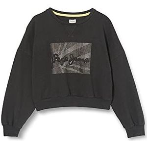 Pepe Jeans Keira Sweatshirt voor meisjes, 990washed Zwart, 18