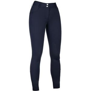 HKM Ari Mid Rise siliconen kniestukken Rijbroek voor dames Donkerblauw 44