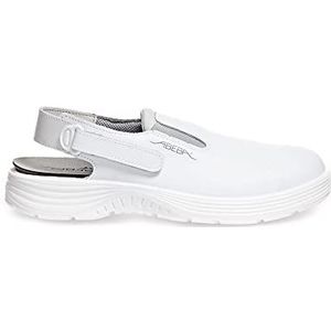 Abeba Clog 711030 - x-Light, glad leer wit, gecertificeerd, 45 EU, wit, 1