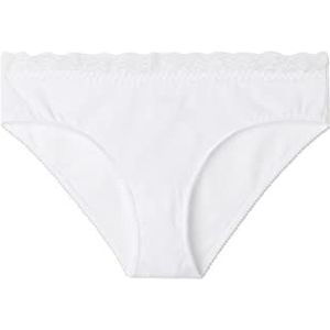 GOLDEN LADY Slip van kant van katoen, wit, M voor dames