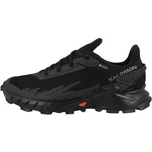 Salomon Alphacross 4 Gore-Tex Trail hardloopschoenen voor dames, sterke grip, waterdichte bescherming tegen alle weersomstandigheden, duurzaam comfort, zwart, 38.50 EU