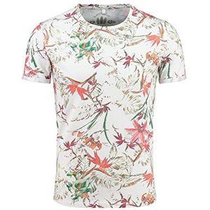 KEY LARGO Jungles Ronde T-shirt voor heren, wit (1000), XXL