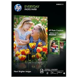 HP Everyday glanzend fotopapier, 200 gr/m2, A4, 25 vellen