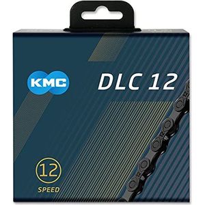 KMC Unisex's DLC 12 Ketting, Zwart, 1/2"" x 11/128