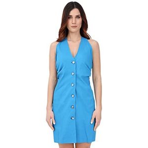 Pinko Betrouwbare linnen jurk van stretch, casual damesjurk, F71_Dirtorium blauw, 30 NL