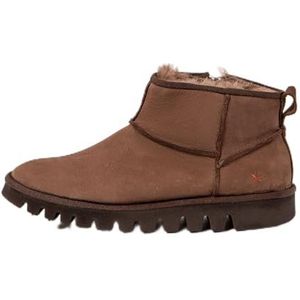 Artunisex. 115971112003_012 Leren enkellaarsjes 1597 Ontario bruin (36), Leer, Zwart, Plat, Geen, Casual