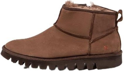 Artunisex. 115971112003_012 Leren enkellaarsjes 1597 Ontario bruin (36), Leer, Zwart, Plat, Geen, Casual