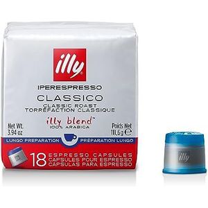 Illy iperespresso capsules classico LUNGO (6x18st)