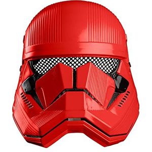 Rubie's Official Disney Star Wars Ep 9, Red Stormtrooper Half Gezichtsmasker, één maat voor volwassenen
