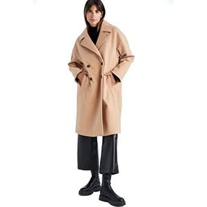 DeFacto regenjas voor dames - DeFacto wintermantel voor dames (camel, L), camel, L