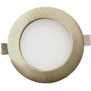 Plafondlamp, rond, nikkel, 9 W, CCT