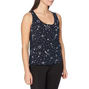 People Tree Dames Pyjama Vest Pyjama Top, marineblauw, 34 NL