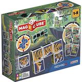 Geomag Magicube 145 Jungle Animals - bouwspel met magnetische kubussen, 6 kubussen