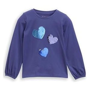 TOM TAILOR - Shirt - Blauw - Gemengde Kleuren - Lange Mouw - Ronde Hals