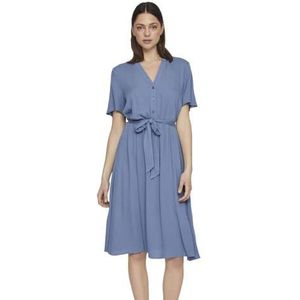 Vila Dames Vimoashly S/S Midi Dress-Noos jurk, Coronet Blue, 36