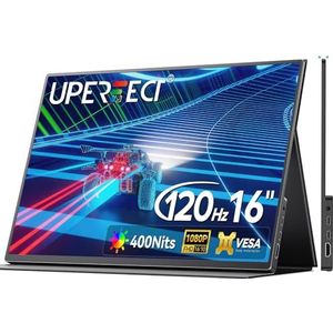 UPERFECT - Draagbare Monitor - 16 Inch - FHD 1080p - Mini HDMI - USB C