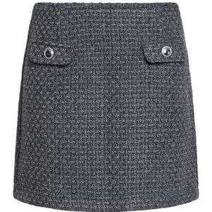 PIECES Pcnua Hw Short Boucle Rok Pa, dark grey melange, XS