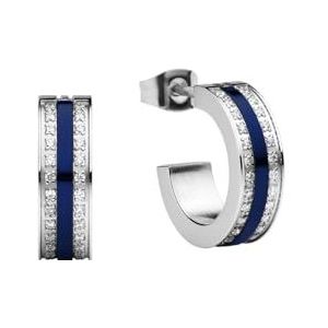 BERING Arctic Symphony Collection 723-170-05 Damesoorbellen in glanzend zilver met roestvrij staal, Eén maat, Roestvrij staal, Geen edelsteen