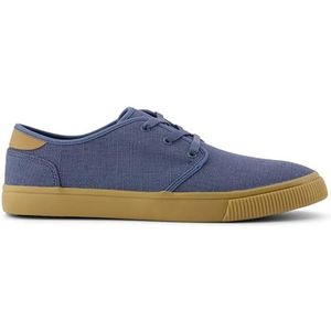 TOMS Heren Carlo Sneaker, Slate Blue Heritage Canvas, 10 UK, Leisteen Blauw Heritage Canvas, 44 EU