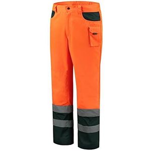 Tricorp 503002 Safety EN ISO 20471 tweekleurige werkbroek, 80% polyester/20% katoen, 280 g/m², fluor oranje-groen, maat 54