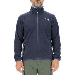 JEEP O102885-A928 J Thermofleece voor heren, zakken met ritssluiting, klein borduurwerk, J23W Heren Night Blue XL