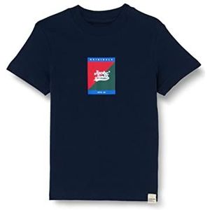 JACK&JONES JUNIOR Boy's JORBECKSS Tee SS Crew Neck JNR T-shirt, Navy Blazer, 128