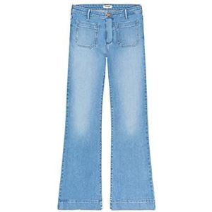 Wrangler - W2334736u - Flare Spijkerbroek - Blauw - Hoge Taille