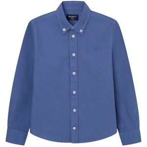 Hackett London Washed Oxford overhemd voor jongens, blauw (Oxford Blue), 9 Jaren