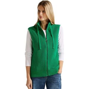 Gestructureerd vest met ritssluiting, Easy Green, S