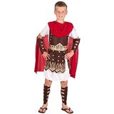 Boland - Gladiator kinderkostuum, set met tuniek, arm- en beenbescherming, strijder, ridder, carnaval, themafeest