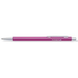 STAEDTLER Balpen Organizer Pen roze (hoogwaardige balpen van aluminium, ideaal voor tijdschema's, grote vullingen blauw M, 9POP3B23-9ST)