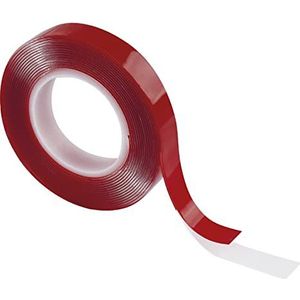 EMOS Acryltape, 3 m, montagetape, 12 mm breed, dubbelzijdig, transparant, verbindingsband met hoge kleefkracht, duurzame verbinding zonder dragers, dikte 1 mm