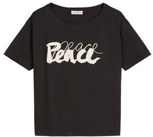 Shirt - Jersey - Ronde Hals - Normale Pasvorm - Kwartmouw - Tekst Print