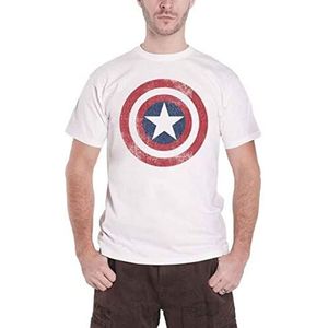 MARVEL Captain America Shield Jumper voor heren, Kleur: wit, M