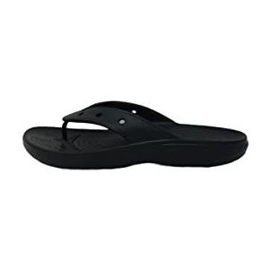 Crocs Classic Crocs Flip uniseks-volwassene Slipper,Black,37/38 EU