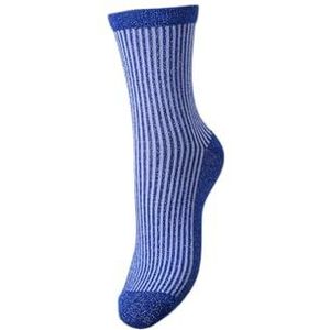 Pcsebby Glitter Long Stripe Sock Bc Noos, surf The Web, Eén Maat