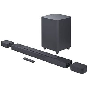 JBL Bar 800 in zwart - Soundbar met afneembare surround-luidsprekers, 10"" draadloze subwoofer, PureVoice, Dolby Atmos en Wi-Fi