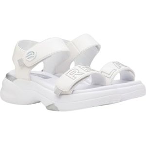 Replay Tempura JR-3 Sandalen voor jongens, meisjes, 081 wit zilver, 31 EU, 081, wit zilver, 31 EU